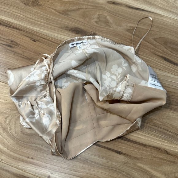 Reformation Beba 🕸Silk🕸 Two Piece | Sable 🎉SALE🎀 NEW - Picture 16 of 16